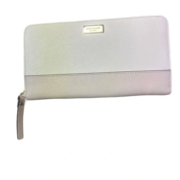 Kate Spade New York Neda Laurel Way Wallet WLRU2670 Cement/Pumice - Picture 1 of 4